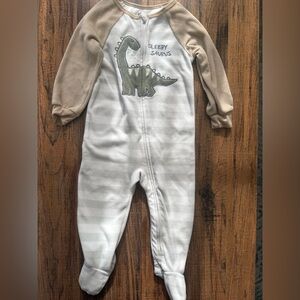 2 Kids Headquarters Dinosaur Blanket Pajama - Cream and Tan